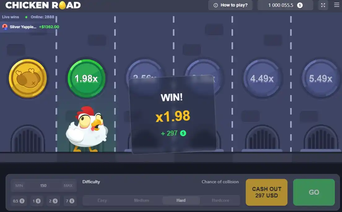 Chicken Road con dinero real vs versión demo