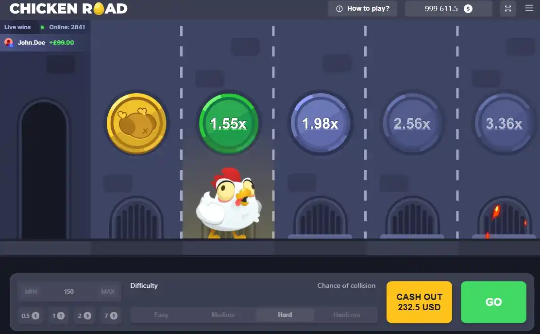 Opciones de apuesta y multiplicadores